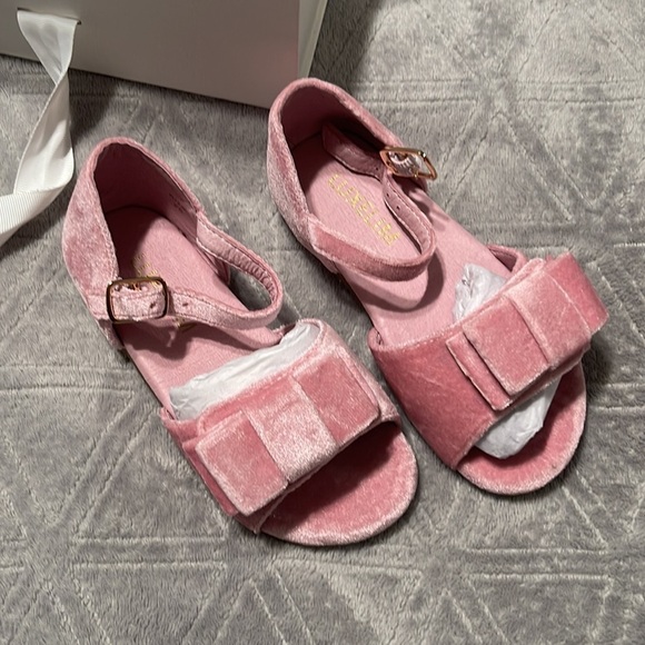 Olivia Velvet blush Sandals - Picture 4 of 6